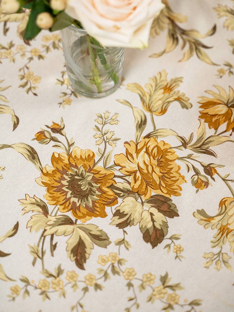 Tablecloth, April Cornell Music Tablecloth - Dark Ecru: 54x54