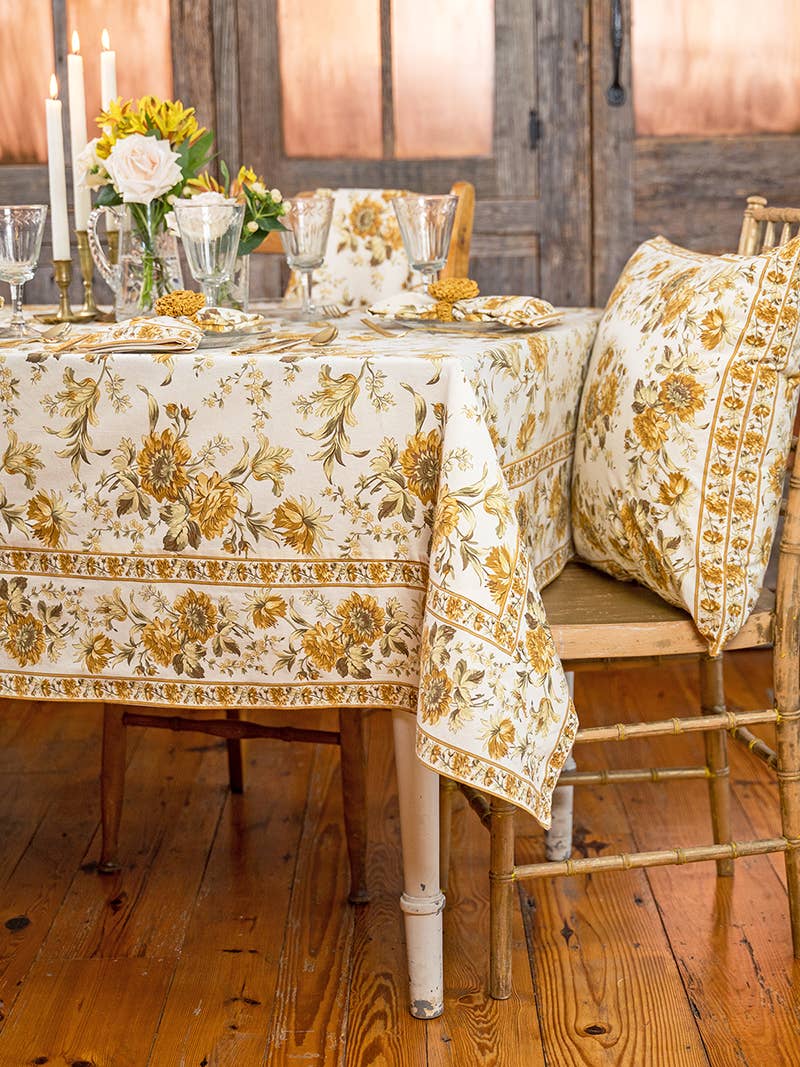 April Cornell fall floral tablecloth