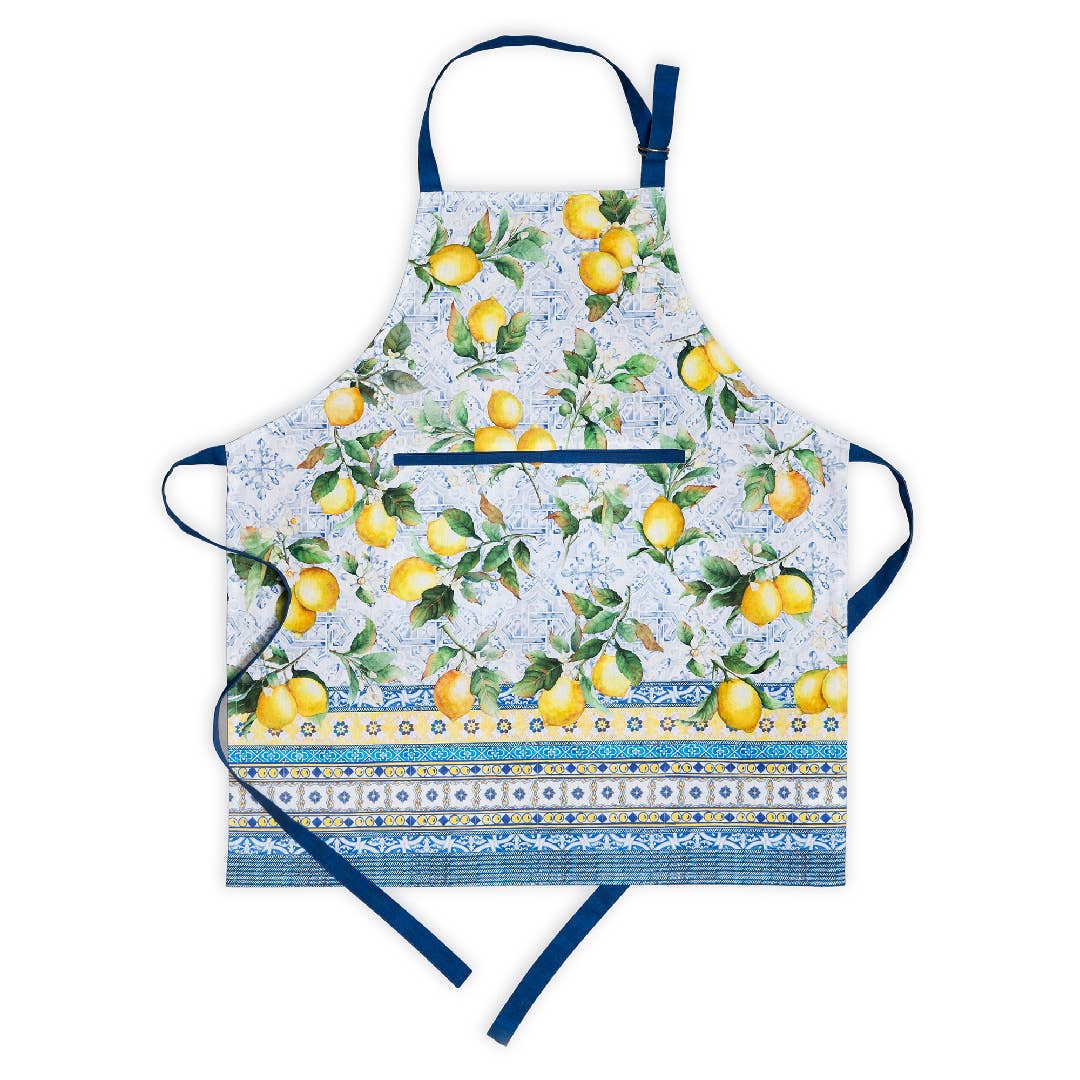 Citrus design cotton apron