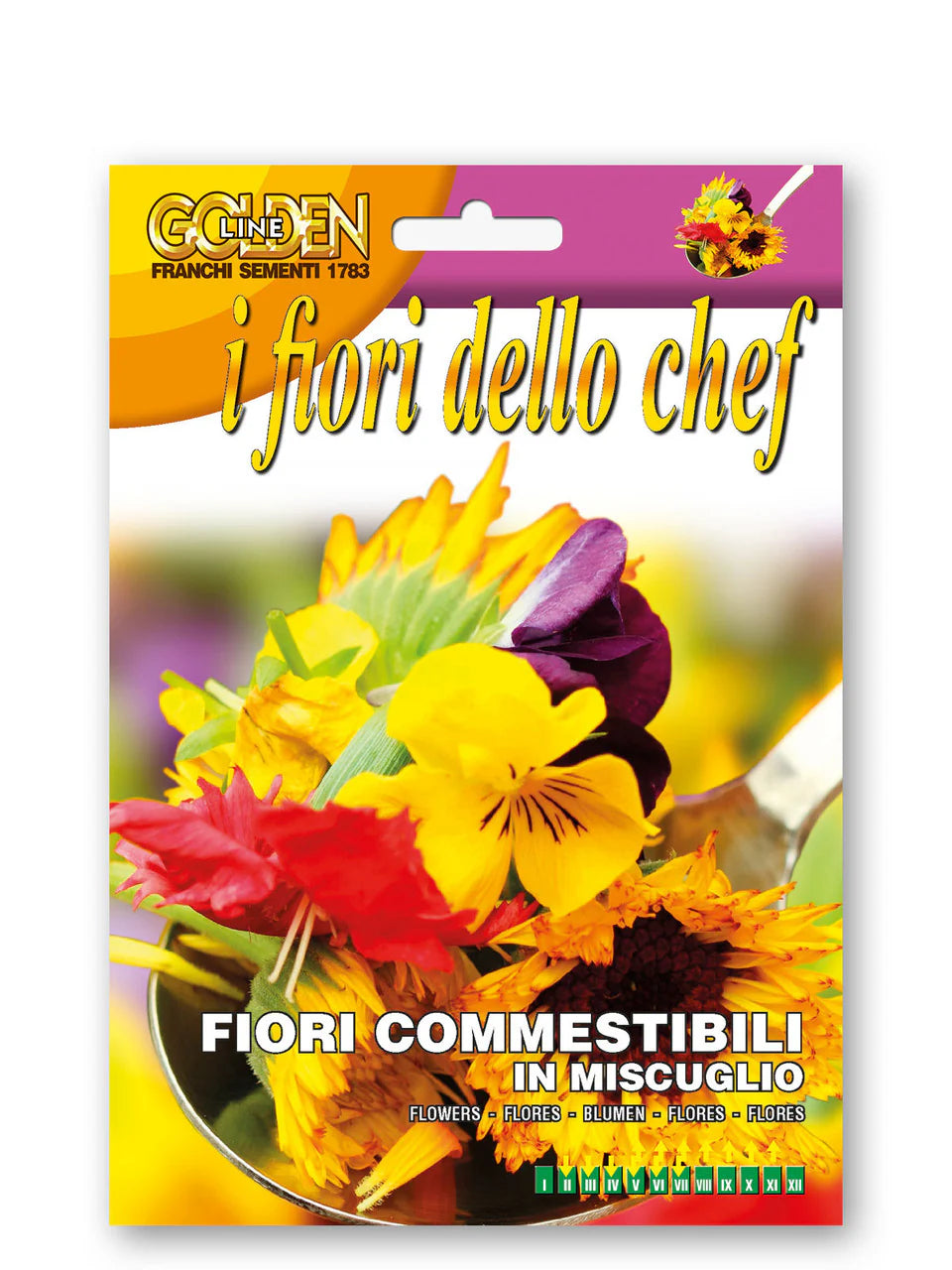 Franchi Edible Flower Mix seed packet