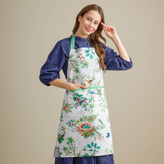 Apron with birds