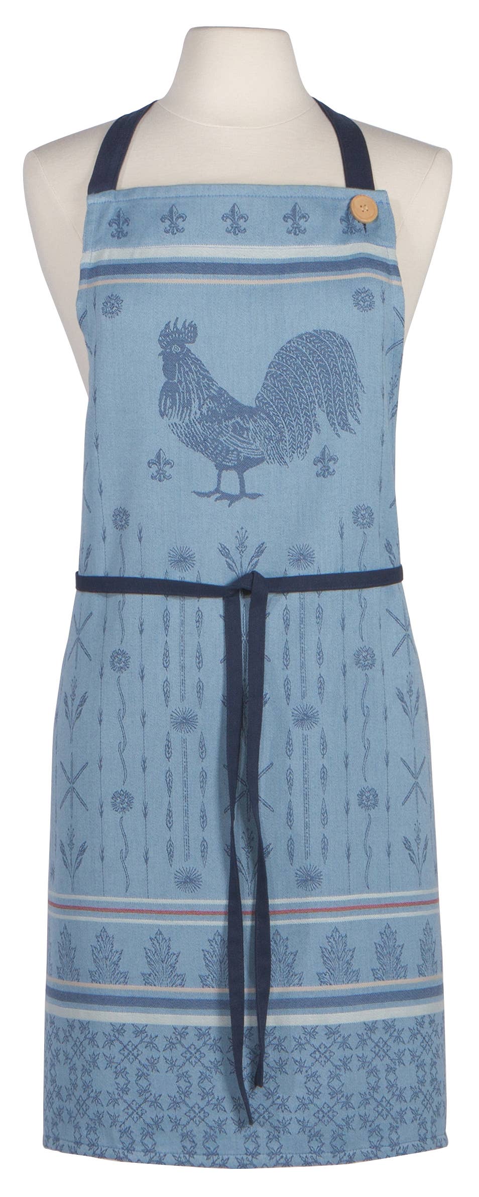 Apron, Blue Rooster Francaise Jacquard Apron