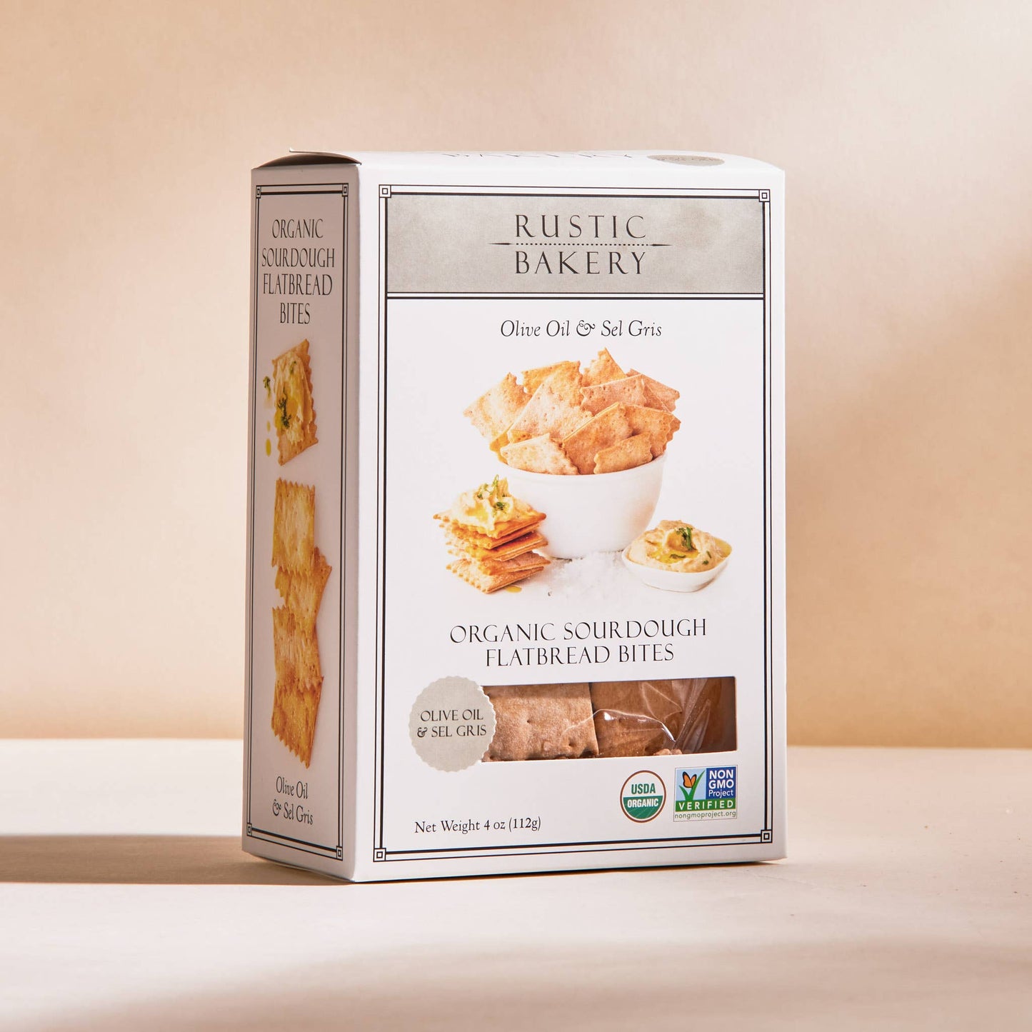 Crackers, Olive Oil & Sel Gris, 4oz Box