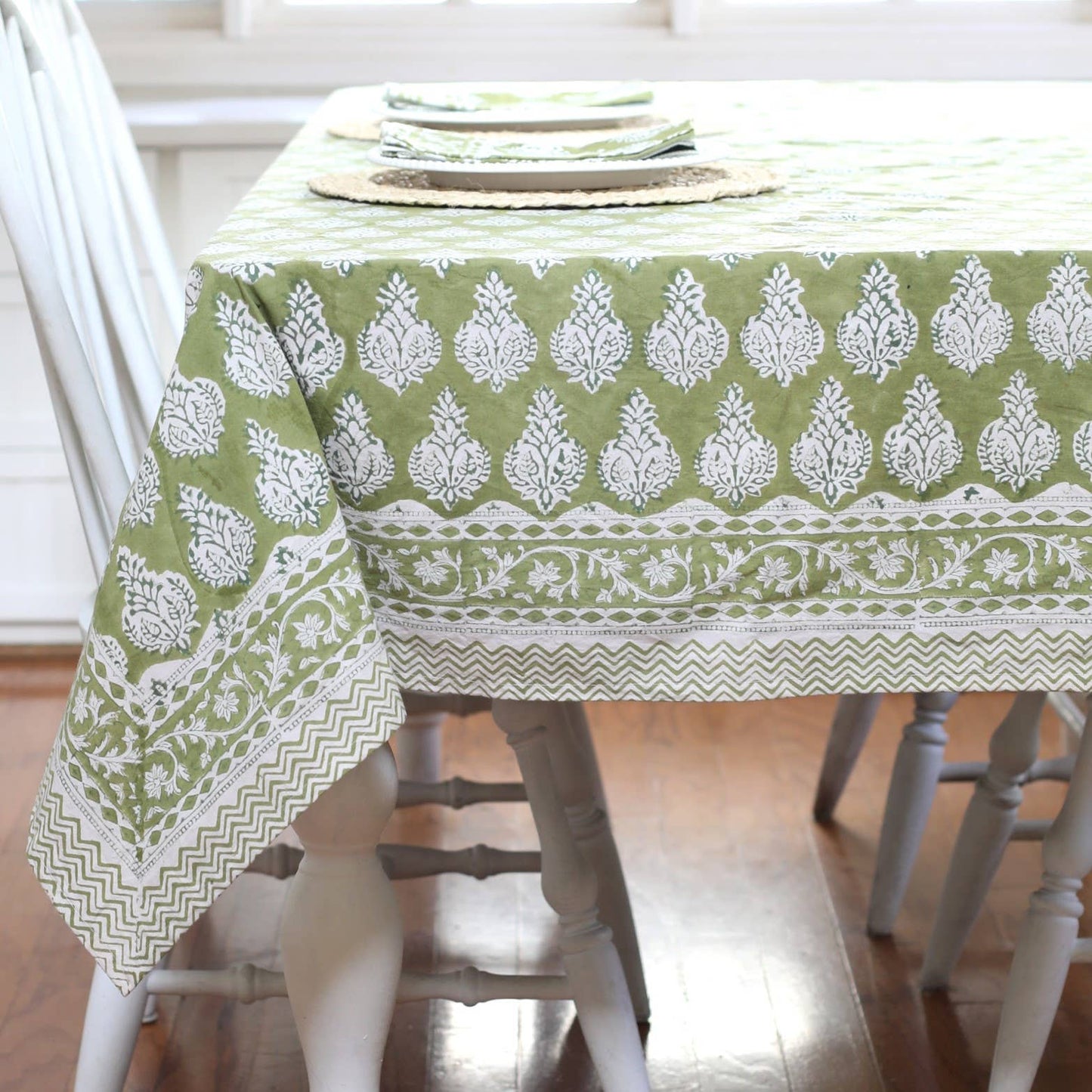 Tablecloth Umbria Olive, 60" x 99"