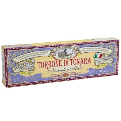 Torrone Nougat wiht Hazelnuts & Honey, 3.5oz/100g