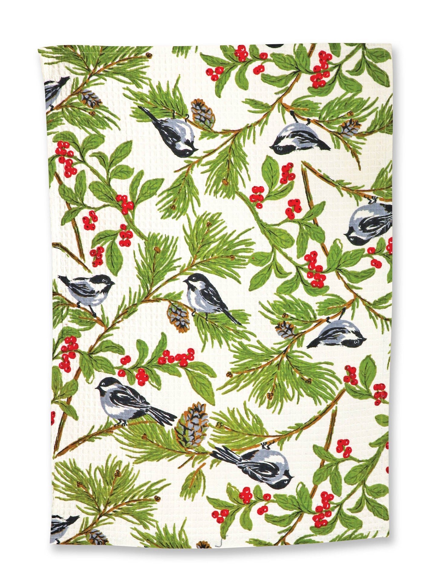 Towel, Chickadee Tea Towel, Ecru