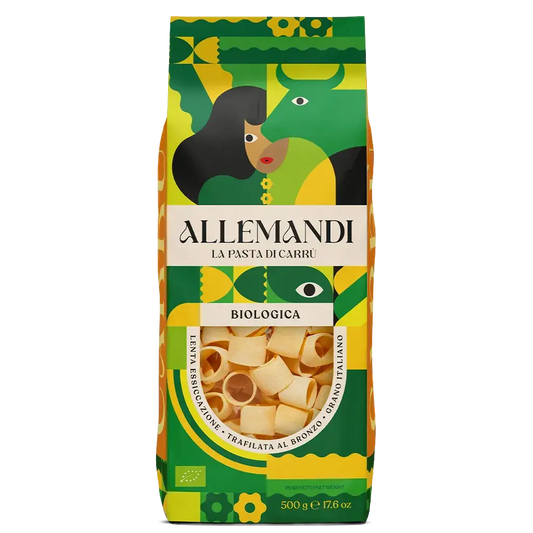 Pasta, Allemandi Organic Calamarata di Semola di Grano Duro