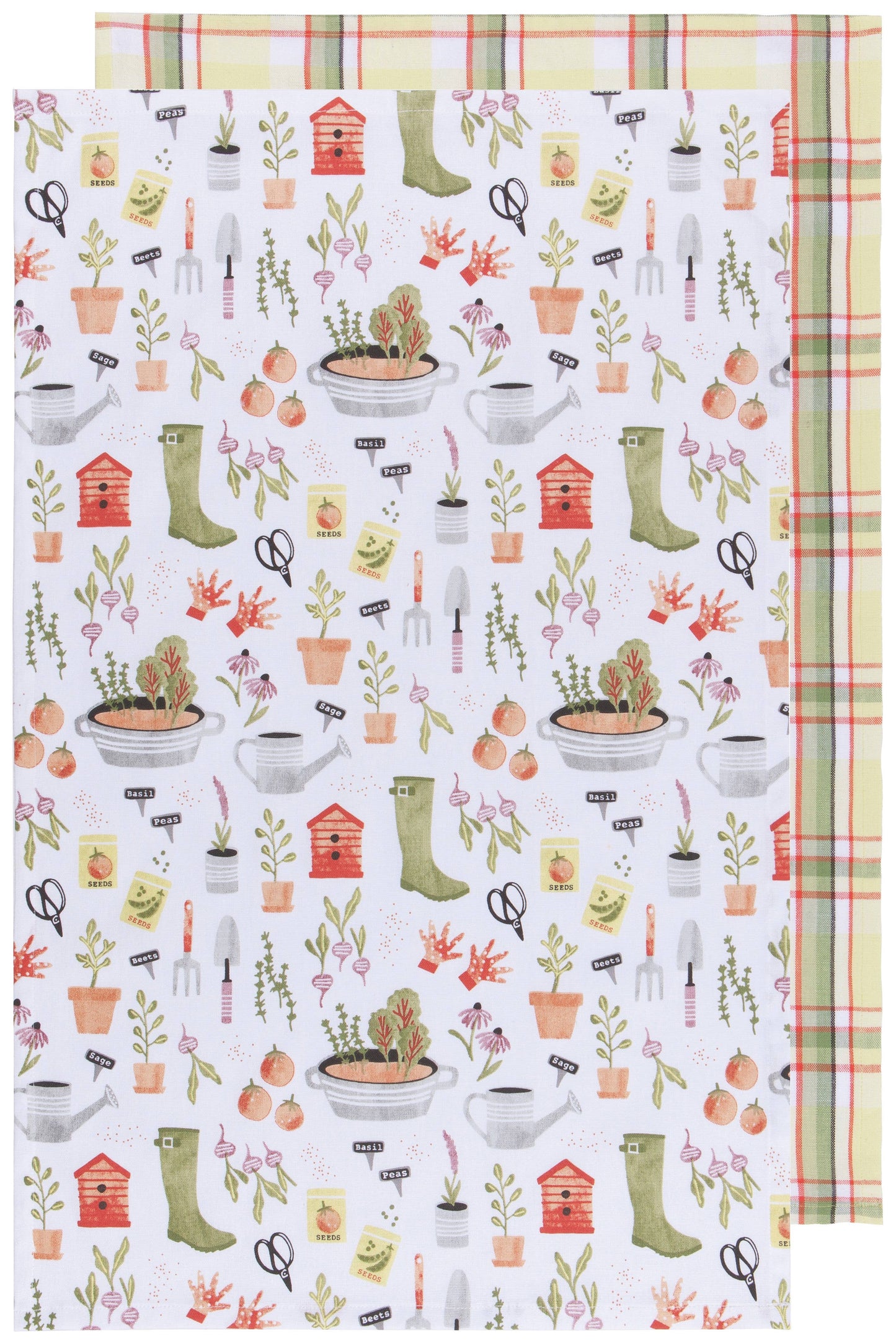 Garden Coordinated Dishtowels Set of 2