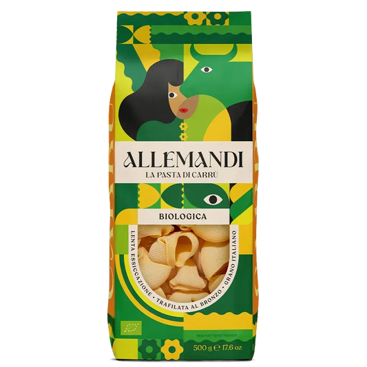 Pasta, Allemandi Organic Lumaconi di Semola di Grano Duro