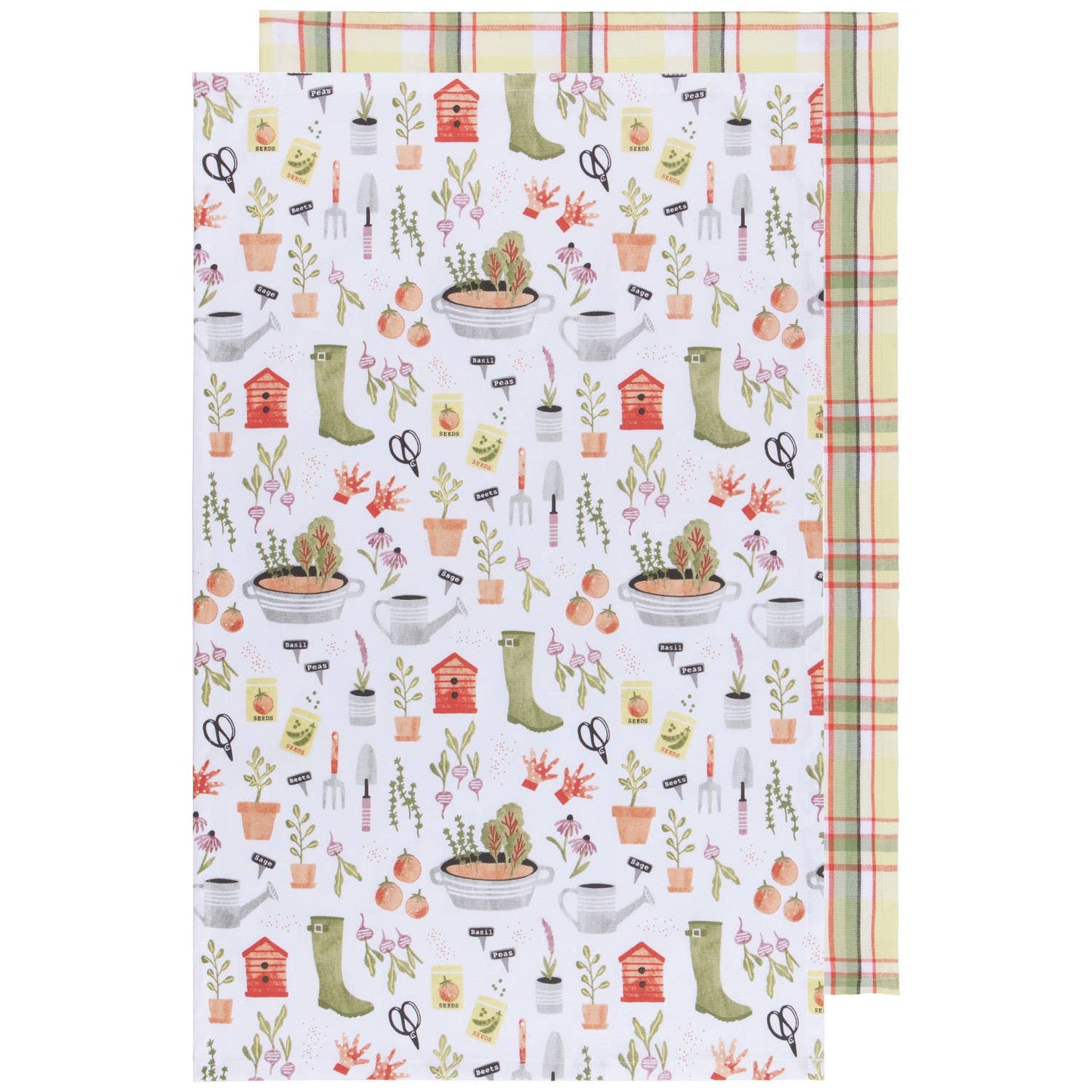 Garden Coordinated Dishtowels Set of 2