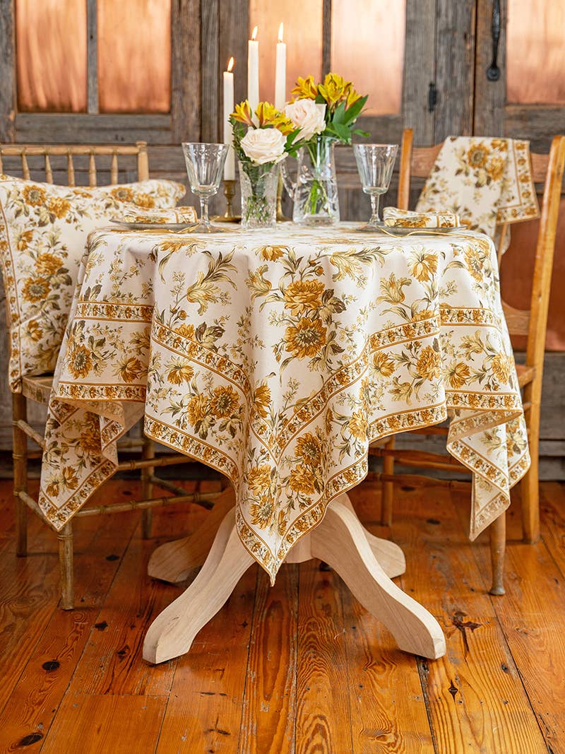 Tablecloth, April Cornell Music Tablecloth - Dark Ecru: 54x54