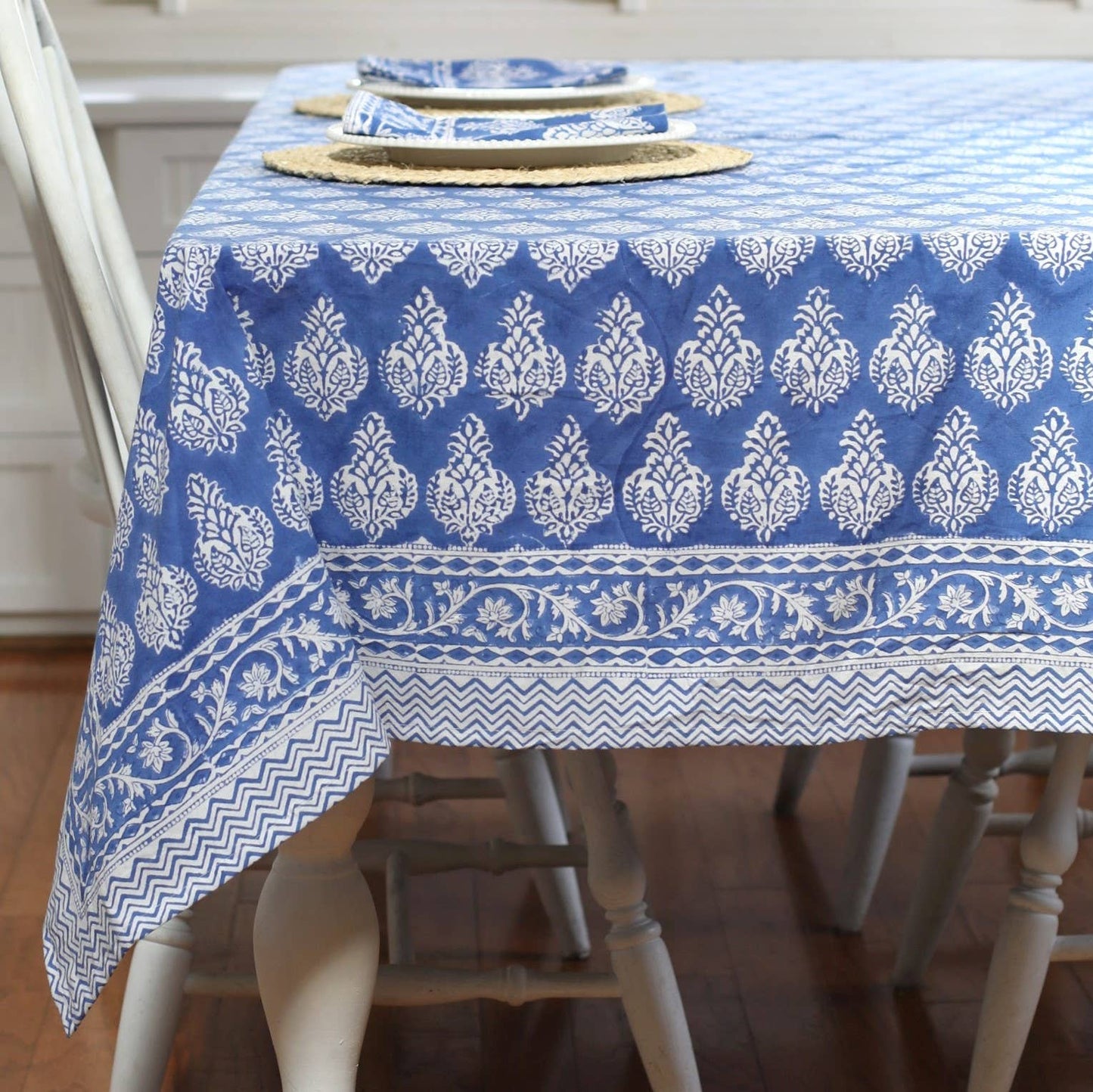 Tablecloth Umbria Blue, 60" x 99"