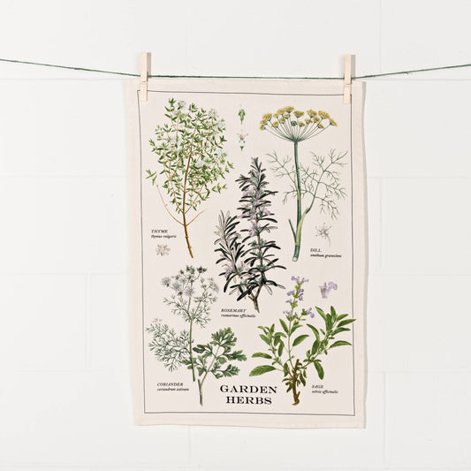 Dishtowel, Garden Herbs Dishtowel