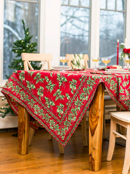 Red Holly tablecloth