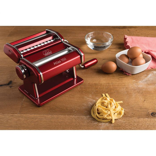 Marcato Atlas 150 Pasta Machine, Red