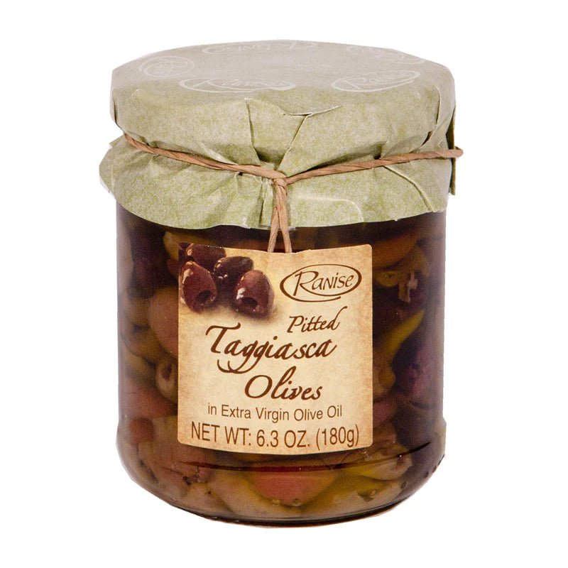 Taggiasca Pitted Olives, 6.3oz/180g